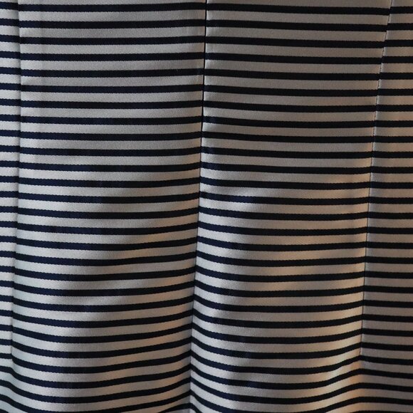 Banana Republic | Sliver & Navy Blue Striped Dress, Size 2 - Picture 7 of 9